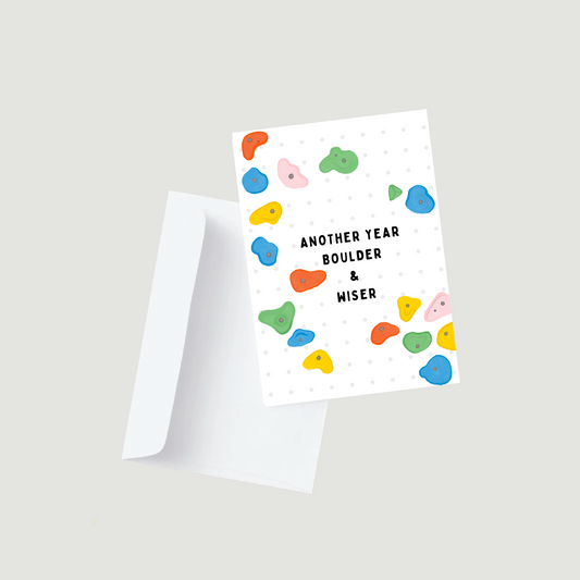 "Another Year Boulder" Birthday Card