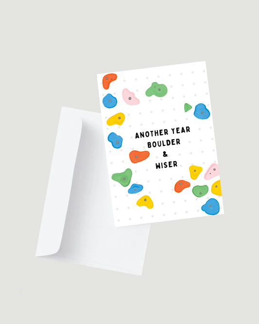 "Another Year Boulder" Birthday Card