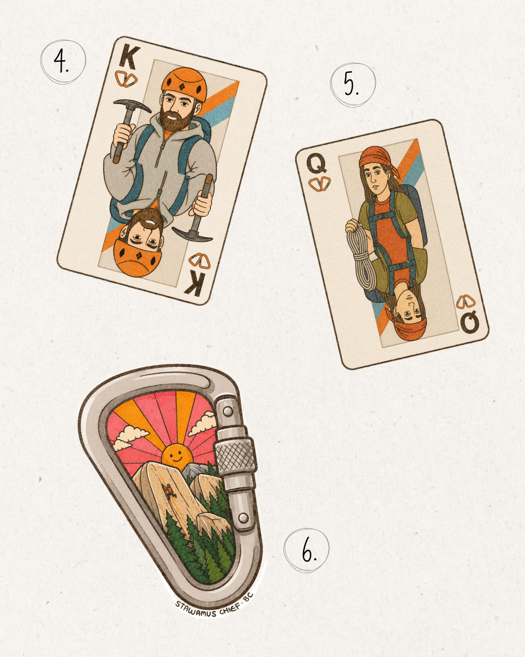 Climbing/Hiking Stickers