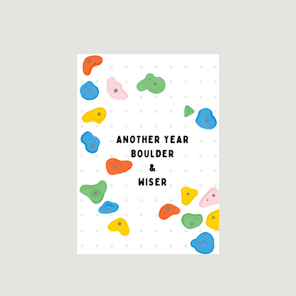 "Another Year Boulder" Birthday Card